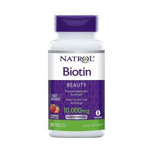 Biotina, 10000mcg, Natrol, 60 Tbs