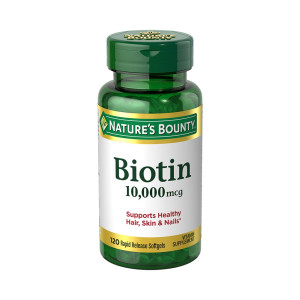 Biotina, 10000mcg, Nature's Bounty, 120 Softgels