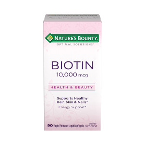 Biotina, 10000mcg, Nature's Bounty, 90 Softgels