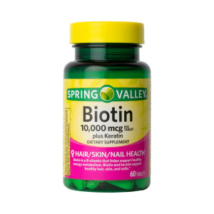 Biotina, 10000mcg, Spring Valley, 60 Tbs
