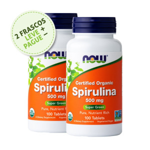 Spirulina (Espirulina), 500mg, Now Foods, 100 Tbs (2 Un.)