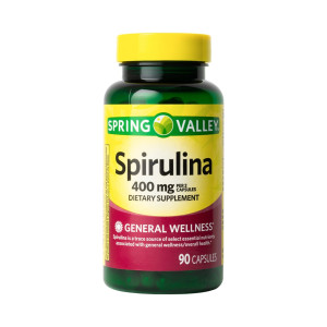 Spirulina (Espirulina), 400mg, Spring Valley, 90 Cps
