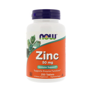 Zinco, 50mg, Now Foods, 250 Tbs